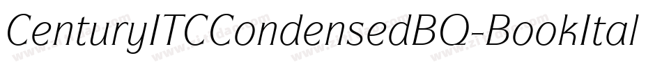 CenturyITCCondensedBQ-BookItalic字体转换