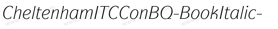 CheltenhamITCConBQ-BookItalic字体转换