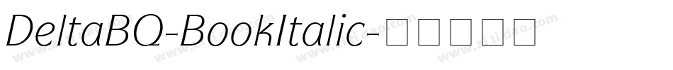 DeltaBQ-BookItalic字体转换