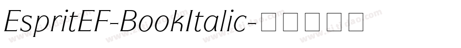 EspritEF-BookItalic字体转换