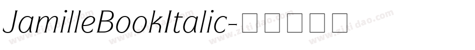 JamilleBookItalic字体转换