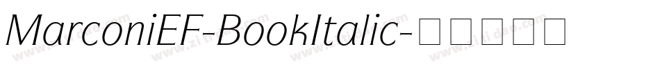 MarconiEF-BookItalic字体转换