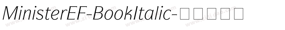 MinisterEF-BookItalic字体转换