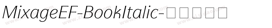 MixageEF-BookItalic字体转换