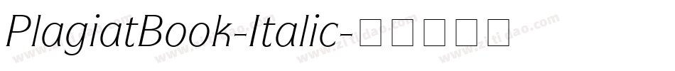 PlagiatBook-Italic字体转换