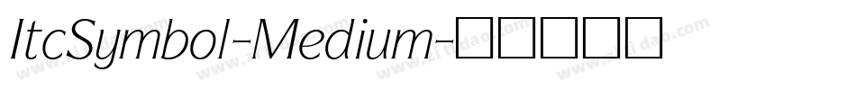 ItcSymbol-Medium字体转换