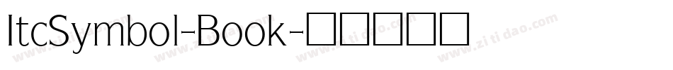 ItcSymbol-Book字体转换