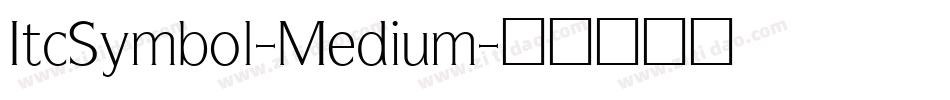 ItcSymbol-Medium字体转换