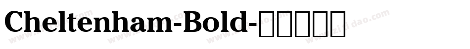 Cheltenham-Bold字体转换