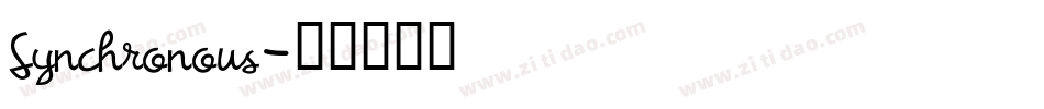 Synchronous字体转换