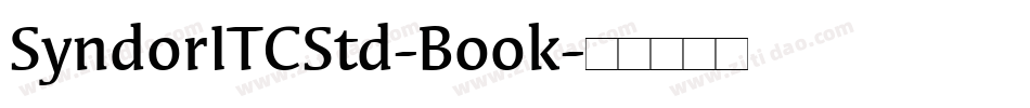 SyndorITCStd-Book字体转换