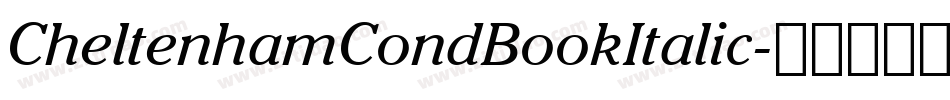 CheltenhamCondBookItalic字体转换