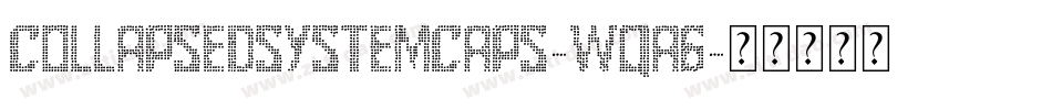 CollapsedSystemCaps-wqA6字体转换
