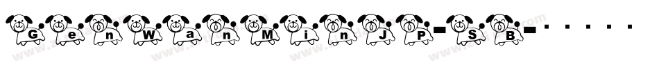 GenWanMinJP-SB字体转换