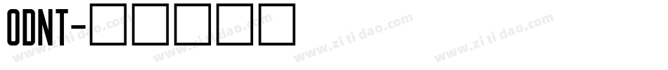 ODNT字体转换