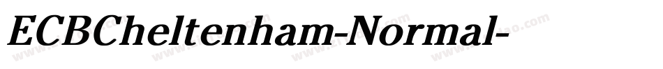 ECBCheltenham-Normal字体转换