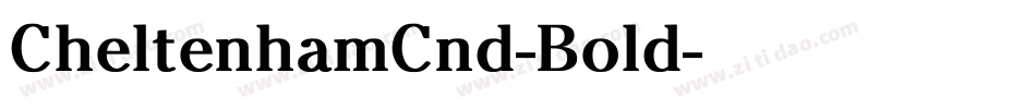 CheltenhamCnd-Bold字体转换