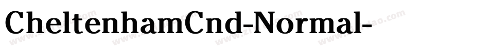 CheltenhamCnd-Normal字体转换