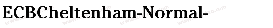 ECBCheltenham-Normal字体转换