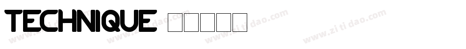 Technique字体转换