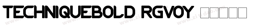 TechniqueBold-rgvoy字体转换
