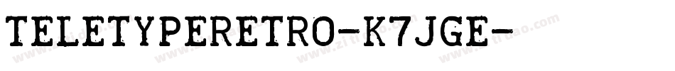 TeletypeRetro-K7JGe字体转换