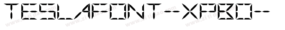 Teslafont-xpBO字体转换