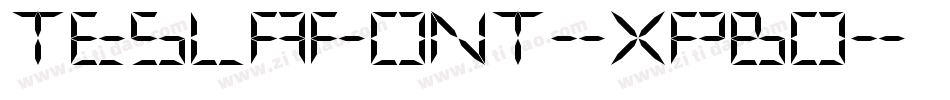Teslafont-xpBO字体转换