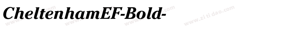 CheltenhamEF-Bold字体转换
