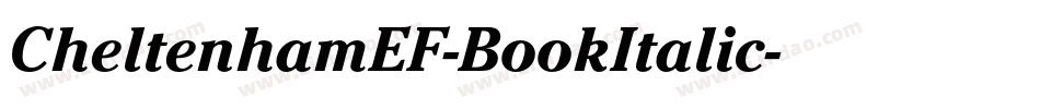 CheltenhamEF-BookItalic字体转换