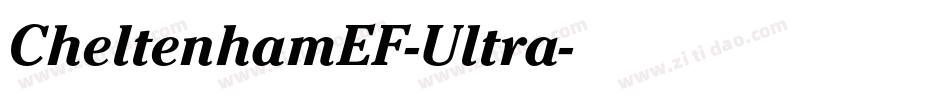 CheltenhamEF-Ultra字体转换