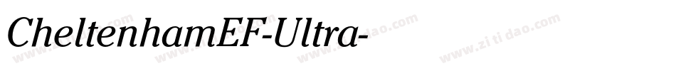 CheltenhamEF-Ultra字体转换