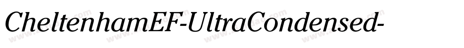 CheltenhamEF-UltraCondensed字体转换