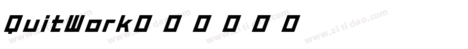 QuitWork字体转换
