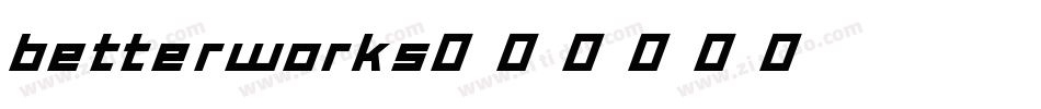 betterworks字体转换