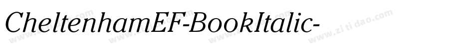CheltenhamEF-BookItalic字体转换