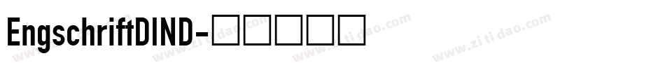 EngschriftDIND字体转换