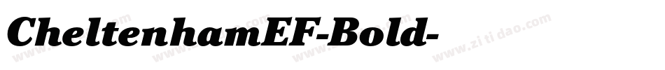 CheltenhamEF-Bold字体转换