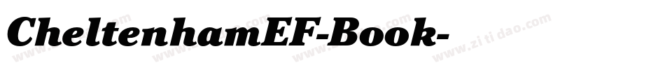 CheltenhamEF-Book字体转换