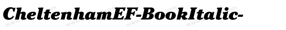 CheltenhamEF-BookItalic字体转换