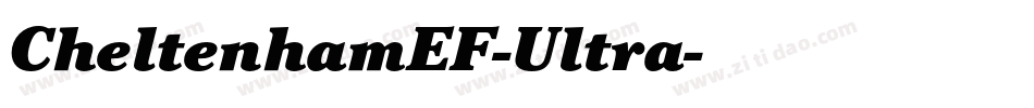 CheltenhamEF-Ultra字体转换