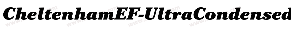 CheltenhamEF-UltraCondensed字体转换