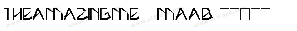 TheAmazingMe-8MaaB字体转换