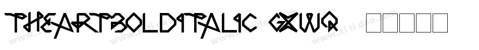 TheArtBoldItalic-gxwq3字体转换