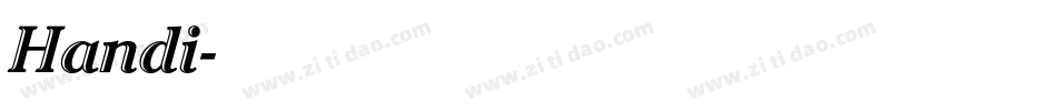 Handi字体转换