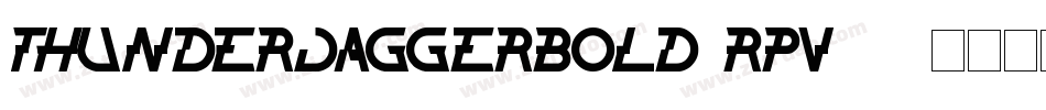 ThunderJaggerBold-Rpv83字体转换