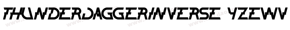 ThunderJaggerInverse-YzEwv字体转换