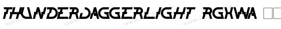 ThunderJaggerLight-rgxwA字体转换