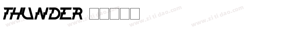 thunder字体转换