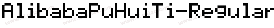 AlibabaPuHuiTi-Regular字体转换